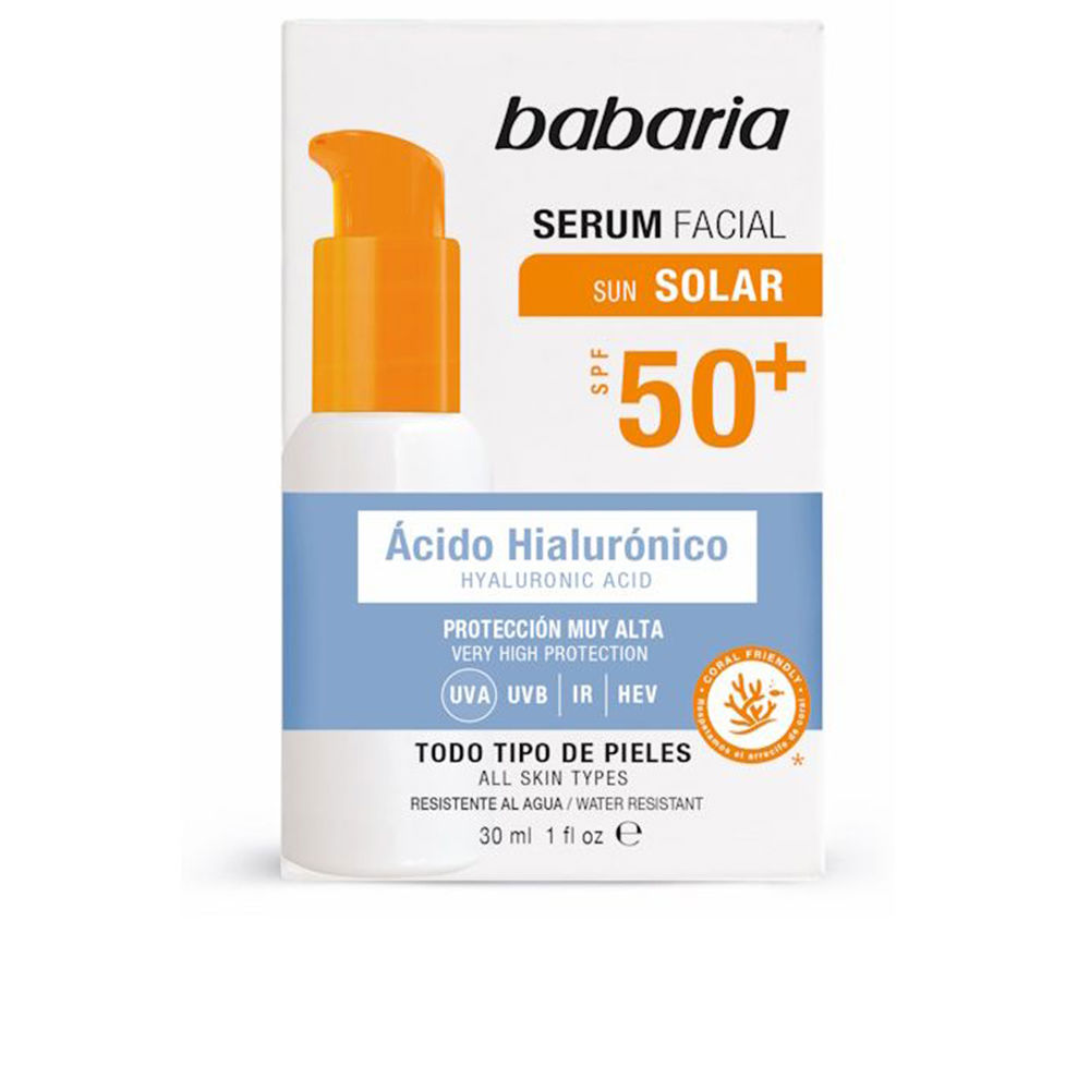 cm81S2cyOHlFRExQSXRQd2YwQ0daVzNxZHN5UVpRbTNNdUJuUklnOS8yemFZTTJUQmpFZUdscDh0cjZza3VhMQ2 SOLAR HYALURONIC ACID facial serum SPF50+ 30 ml - Image 1