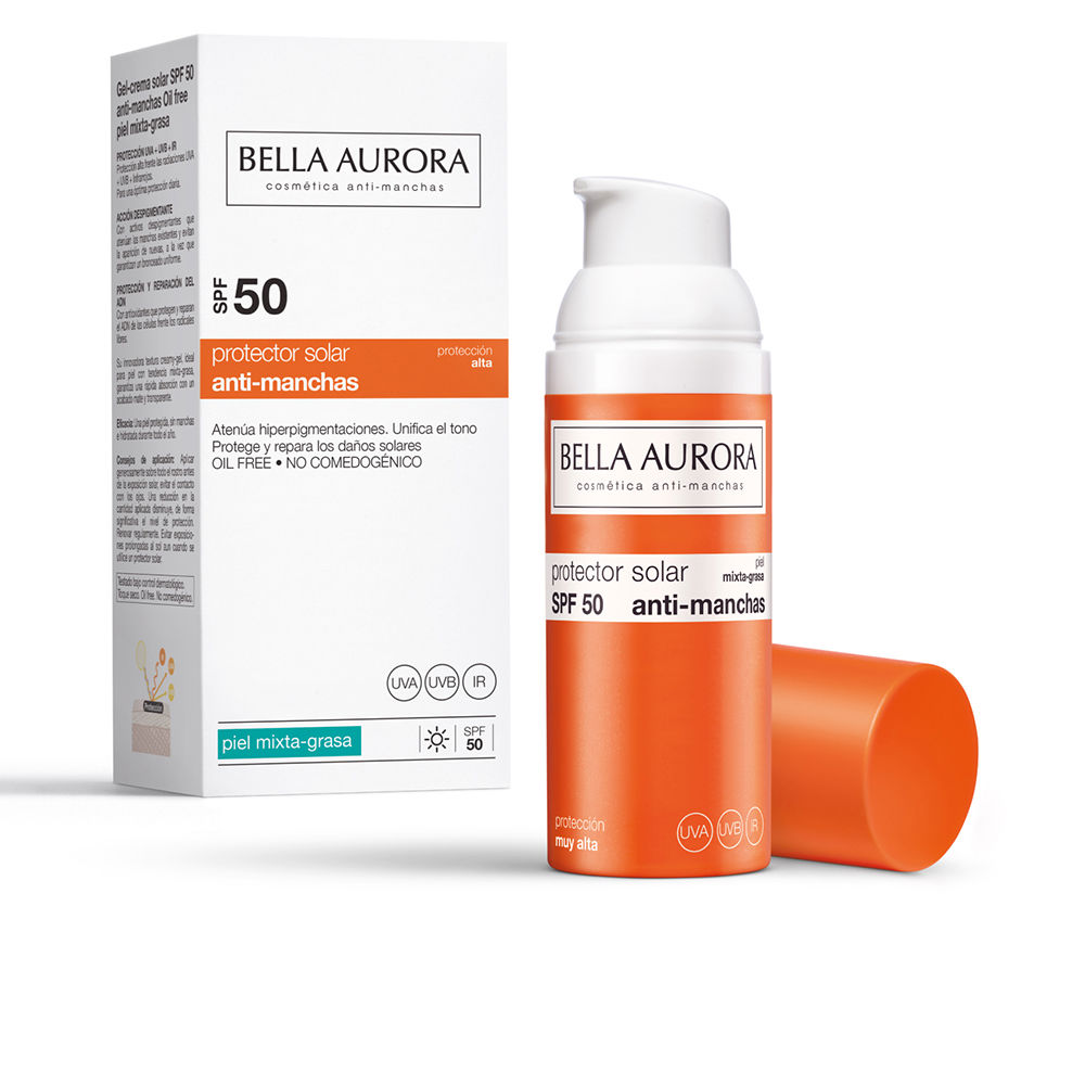 MitadVZWbXdrbTRxWlRmNlB6TXFxakg0NGUvSXg1bjdCMndjcDRCWHJiNzgzNnEvVG1aS2FSaG5kczIrTWRaVQ2 BELLA AURORA SOLAR gel anti-dark spots mixed/oily SPF50 50 ml - Image 1