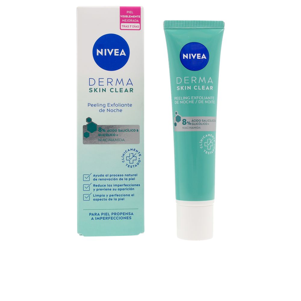 R1lYUm16L2NYUHJQaTQ4a296a0s3ckZvUTFpNmFkMnZ1Y0hZNDBxVHF2UTc2MkRFcGtaa2RnTW1wUFdLeXozaw2 DERMA SKIN CLEAR peeling exfoliante facial noche 40 ml - Image 1