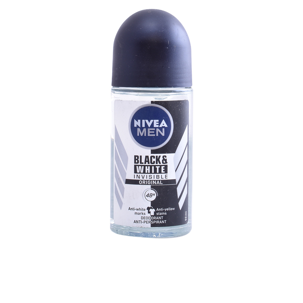 ZlRpUW15ck8ycWozUER6QS9RbE5iMkVMMUdaRWhwTmN6S09ubEVMcWhMeGxpMnh4NldCMWhaeDUwUjBqVm5wbA2 MEN BLACK & WHITE INVISIBLE deodorant roll-on 50 ml - Image 1